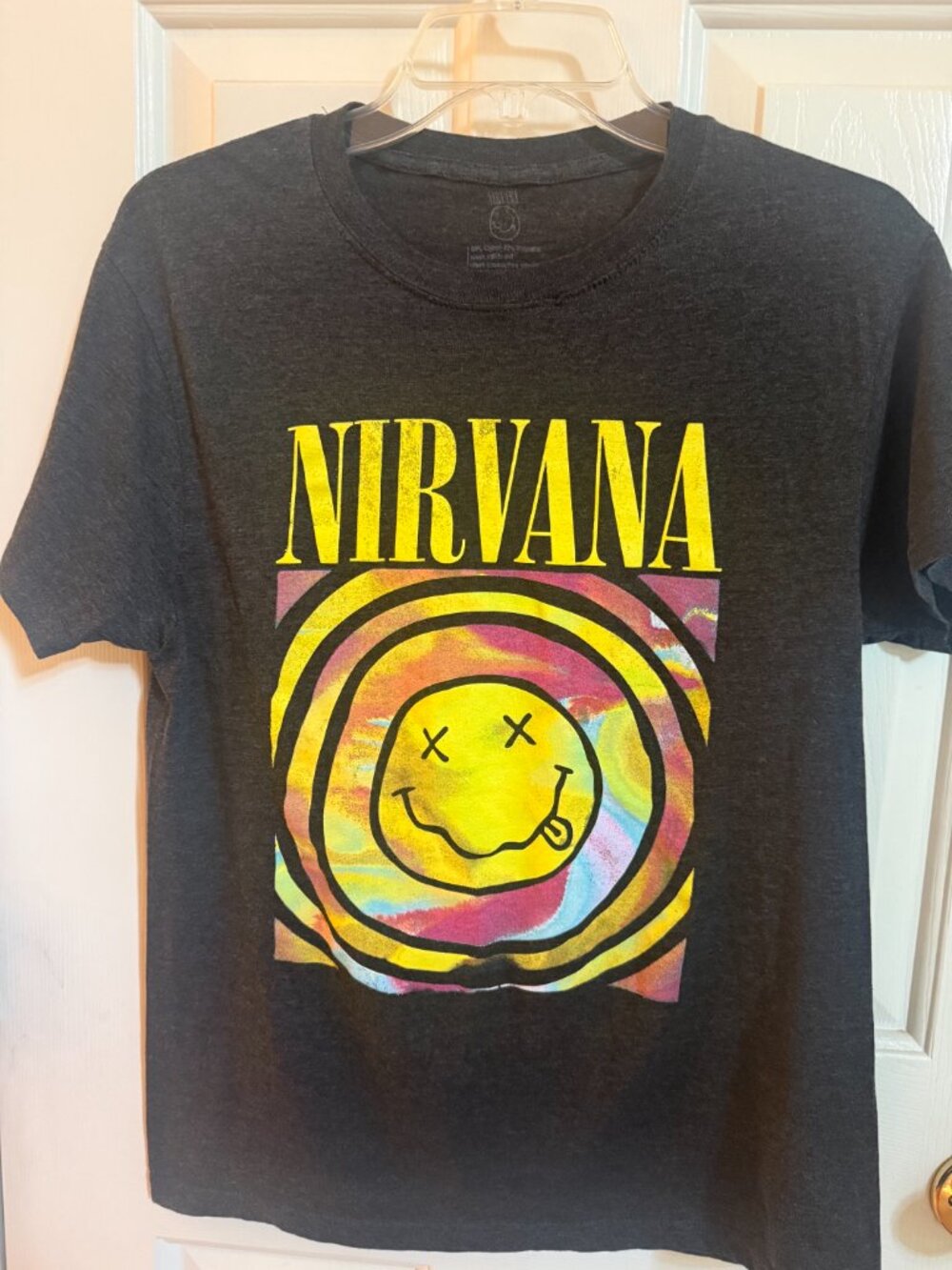 Nirvana Tee Shirt Smiley Face Medium